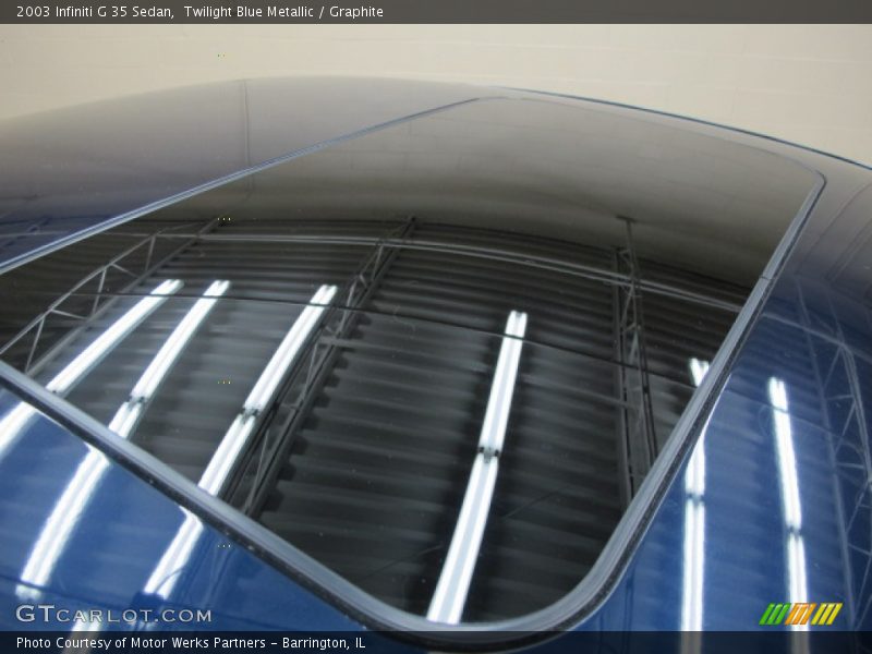 Twilight Blue Metallic / Graphite 2003 Infiniti G 35 Sedan