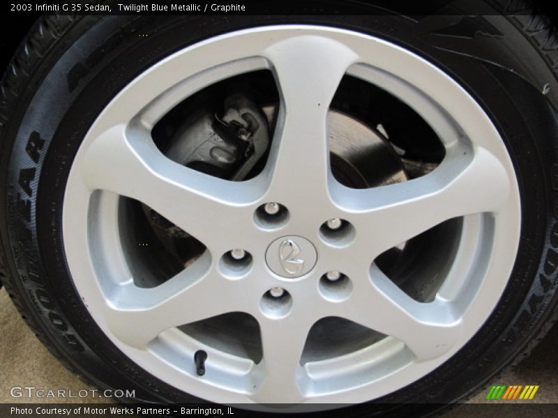 Twilight Blue Metallic / Graphite 2003 Infiniti G 35 Sedan