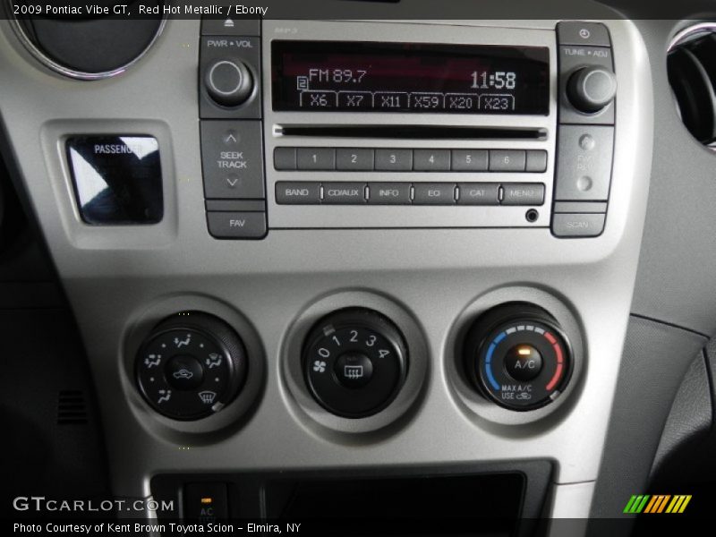 Controls of 2009 Vibe GT