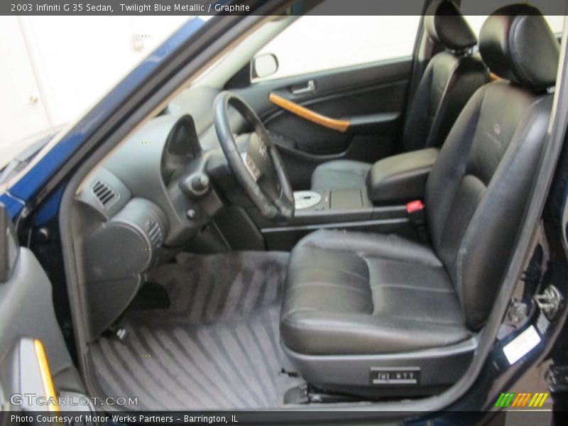 Twilight Blue Metallic / Graphite 2003 Infiniti G 35 Sedan