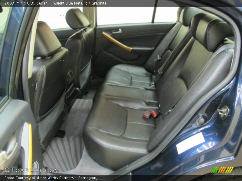 Twilight Blue Metallic / Graphite 2003 Infiniti G 35 Sedan