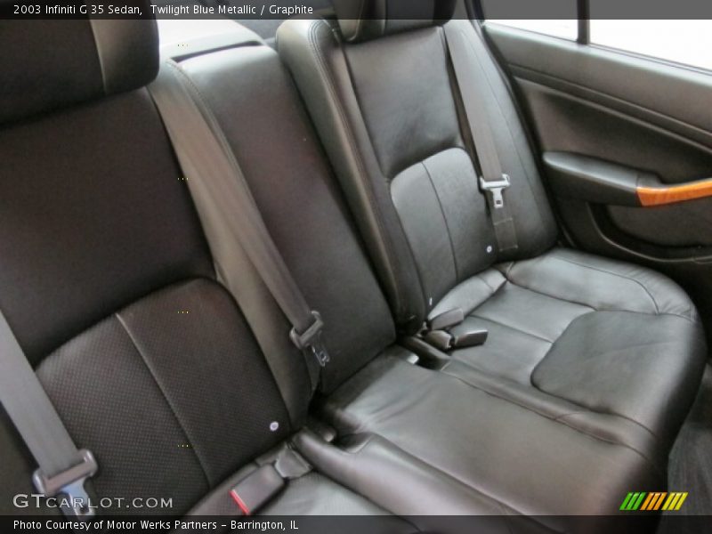 Twilight Blue Metallic / Graphite 2003 Infiniti G 35 Sedan