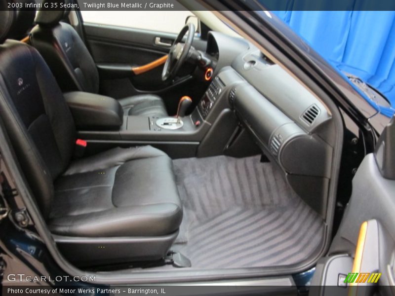 Twilight Blue Metallic / Graphite 2003 Infiniti G 35 Sedan