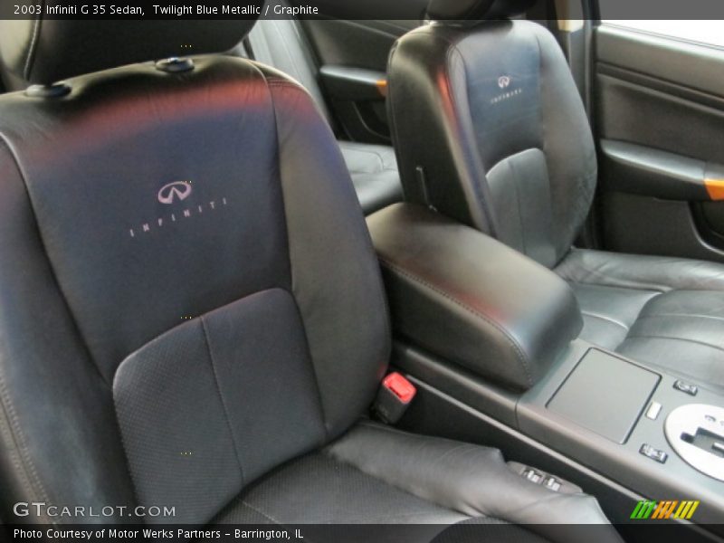 Twilight Blue Metallic / Graphite 2003 Infiniti G 35 Sedan