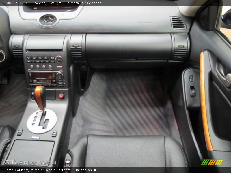 Twilight Blue Metallic / Graphite 2003 Infiniti G 35 Sedan