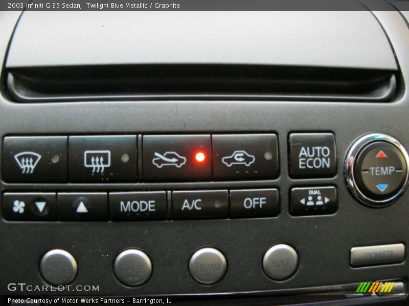 Twilight Blue Metallic / Graphite 2003 Infiniti G 35 Sedan