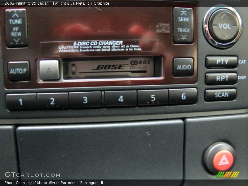 Twilight Blue Metallic / Graphite 2003 Infiniti G 35 Sedan