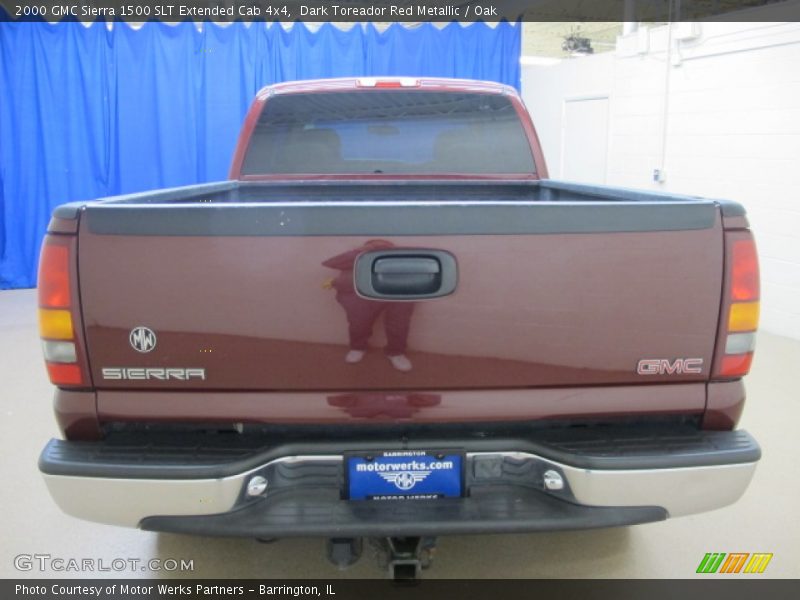 Dark Toreador Red Metallic / Oak 2000 GMC Sierra 1500 SLT Extended Cab 4x4