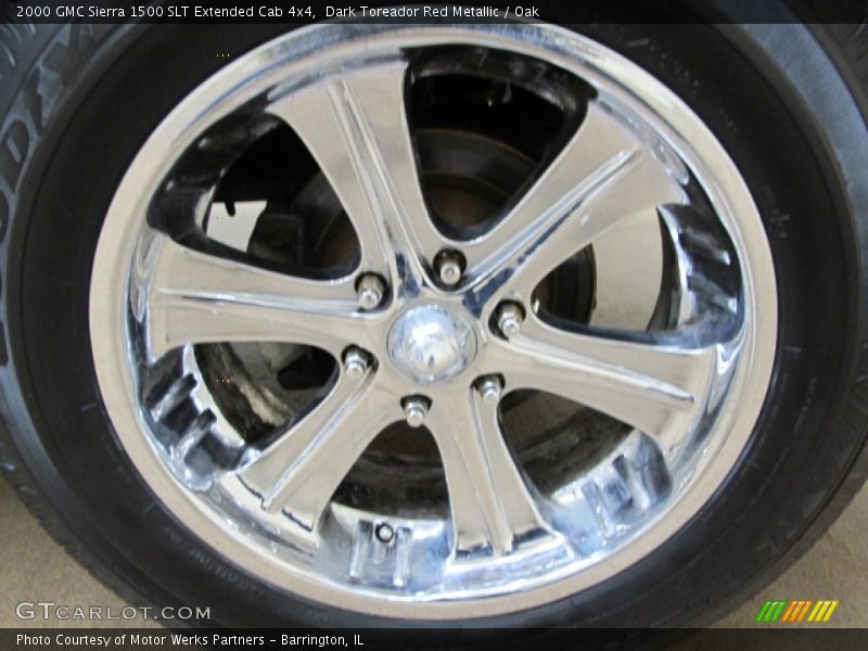 Dark Toreador Red Metallic / Oak 2000 GMC Sierra 1500 SLT Extended Cab 4x4