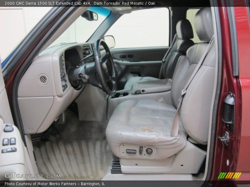 Dark Toreador Red Metallic / Oak 2000 GMC Sierra 1500 SLT Extended Cab 4x4