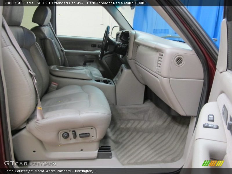 Dark Toreador Red Metallic / Oak 2000 GMC Sierra 1500 SLT Extended Cab 4x4