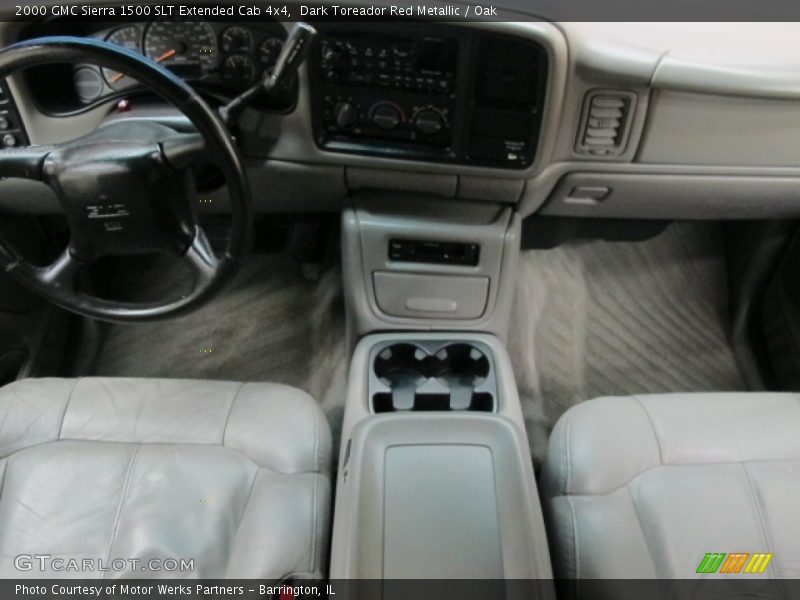 Dark Toreador Red Metallic / Oak 2000 GMC Sierra 1500 SLT Extended Cab 4x4