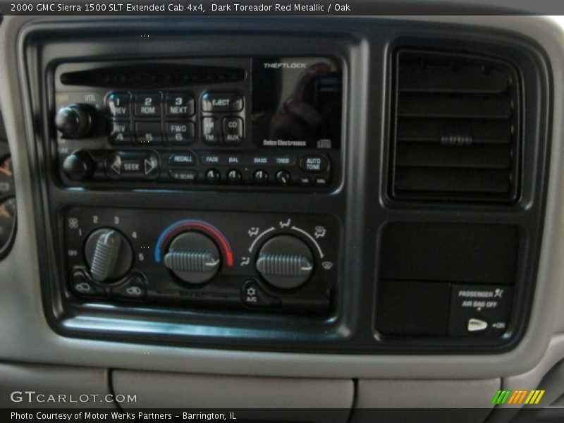 Dark Toreador Red Metallic / Oak 2000 GMC Sierra 1500 SLT Extended Cab 4x4