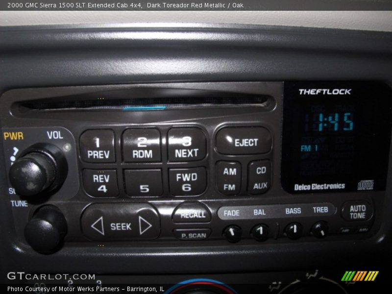 Dark Toreador Red Metallic / Oak 2000 GMC Sierra 1500 SLT Extended Cab 4x4