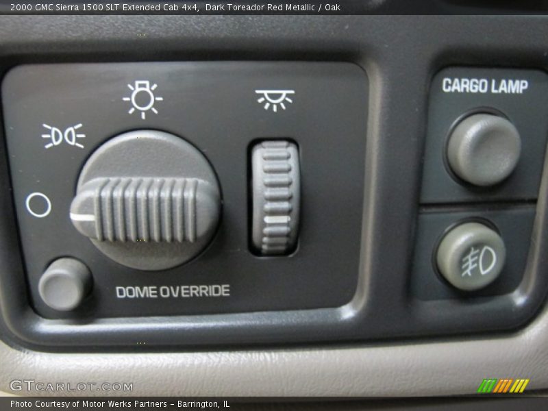 Dark Toreador Red Metallic / Oak 2000 GMC Sierra 1500 SLT Extended Cab 4x4
