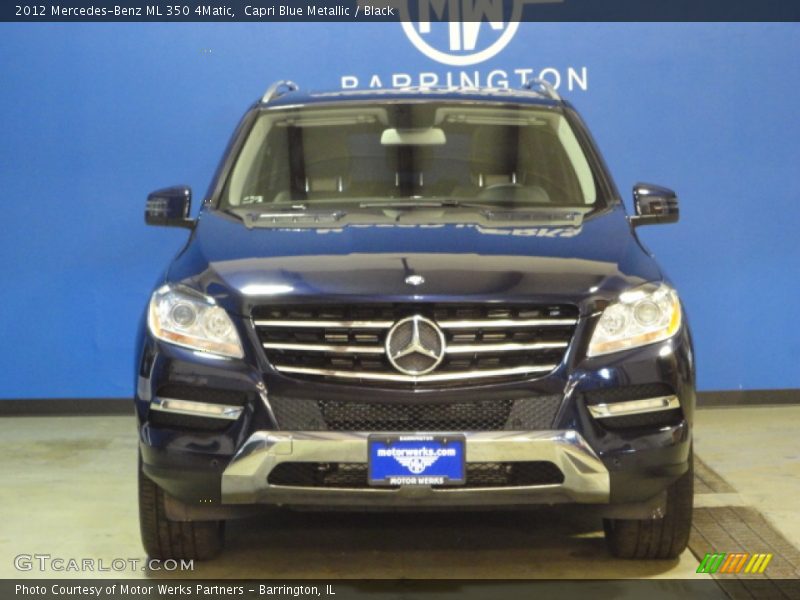 Capri Blue Metallic / Black 2012 Mercedes-Benz ML 350 4Matic