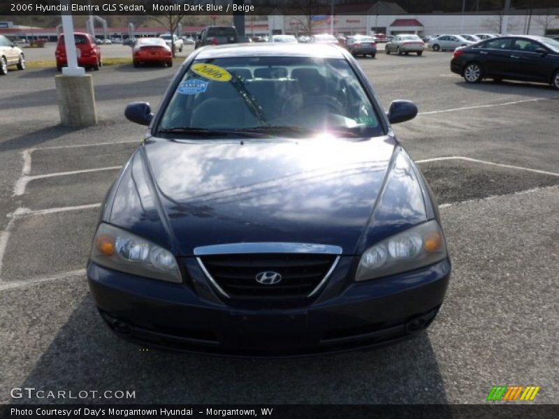 Moonlit Dark Blue / Beige 2006 Hyundai Elantra GLS Sedan