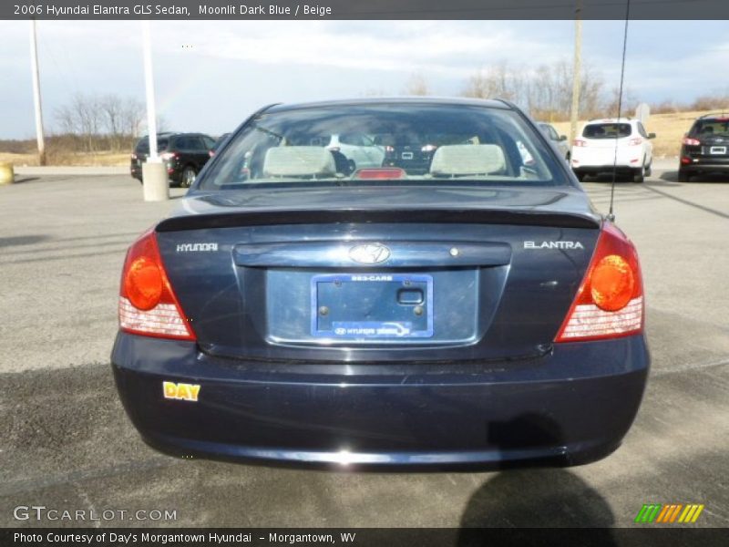 Moonlit Dark Blue / Beige 2006 Hyundai Elantra GLS Sedan