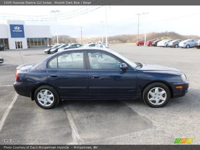 Moonlit Dark Blue / Beige 2006 Hyundai Elantra GLS Sedan