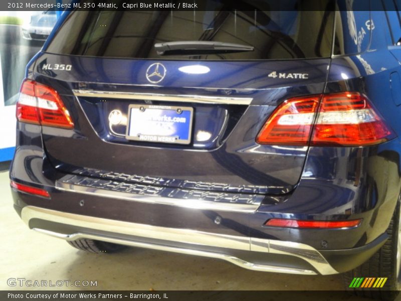 Capri Blue Metallic / Black 2012 Mercedes-Benz ML 350 4Matic