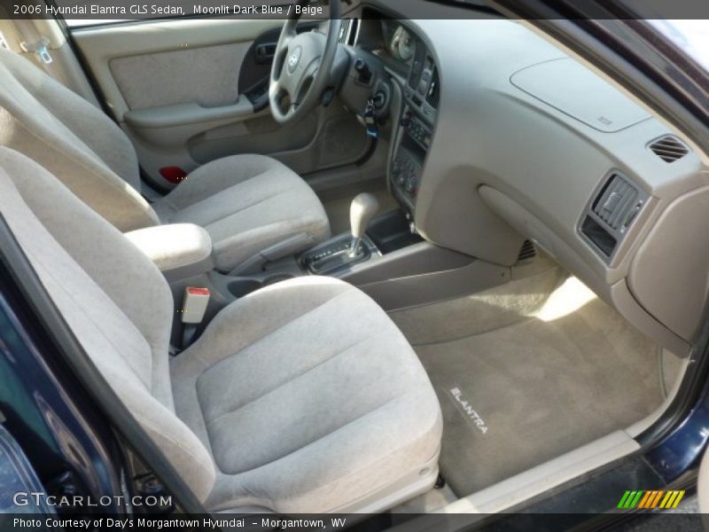 Moonlit Dark Blue / Beige 2006 Hyundai Elantra GLS Sedan