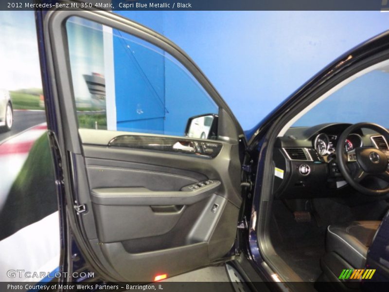 Capri Blue Metallic / Black 2012 Mercedes-Benz ML 350 4Matic