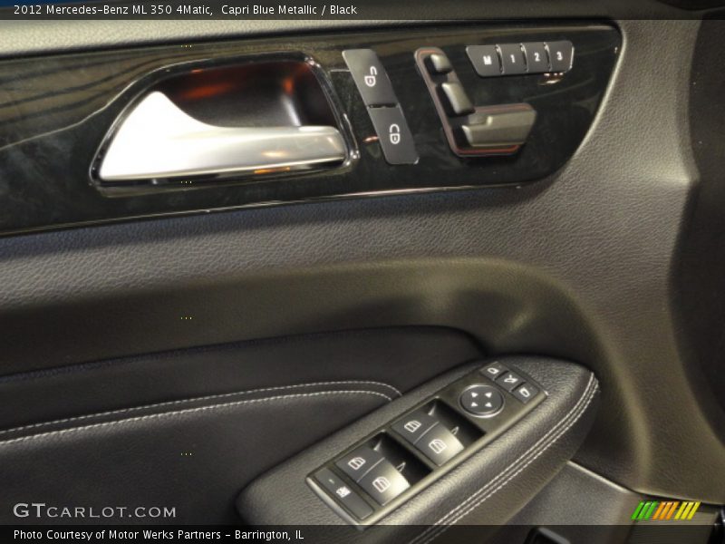 Capri Blue Metallic / Black 2012 Mercedes-Benz ML 350 4Matic