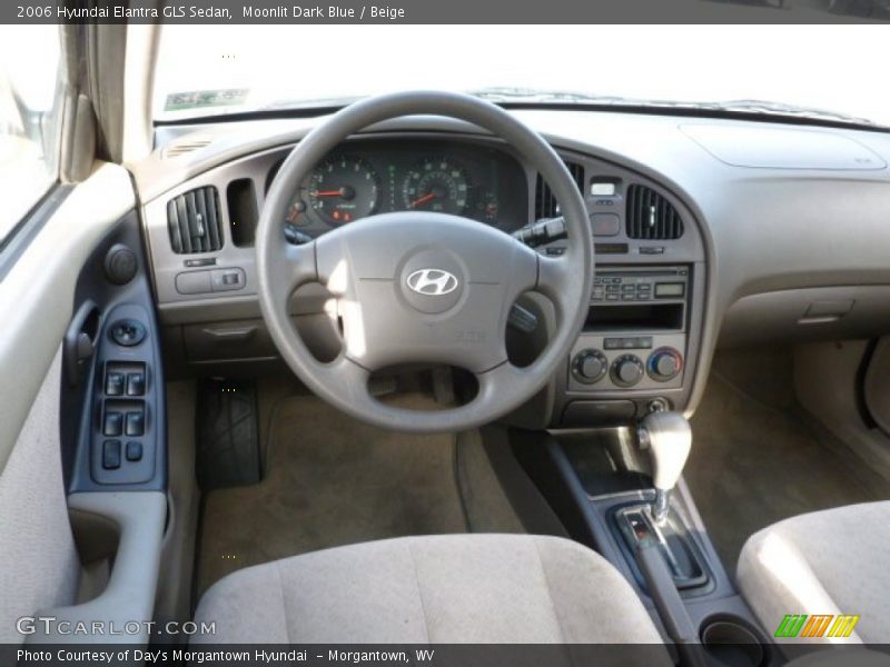 Moonlit Dark Blue / Beige 2006 Hyundai Elantra GLS Sedan