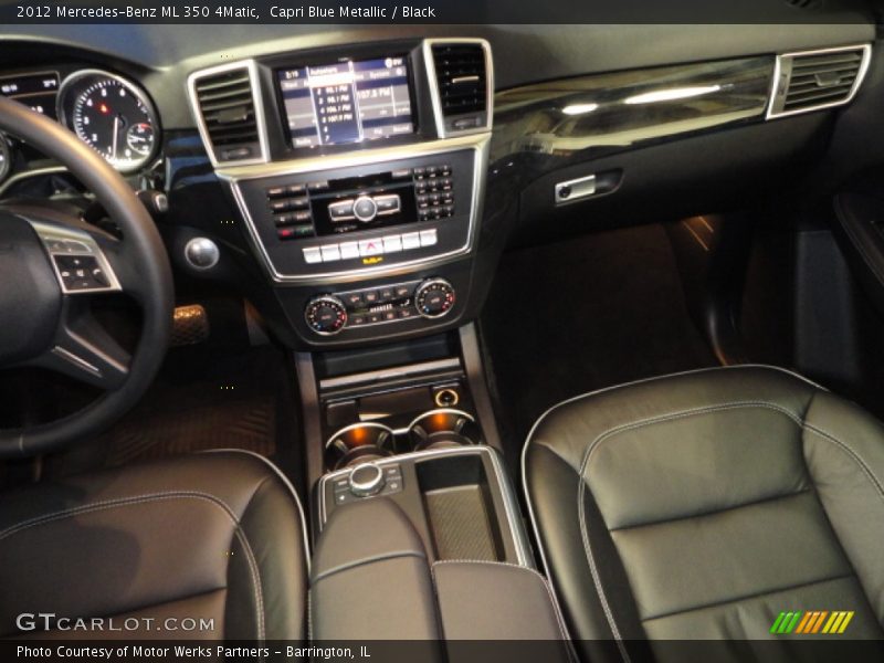 Capri Blue Metallic / Black 2012 Mercedes-Benz ML 350 4Matic