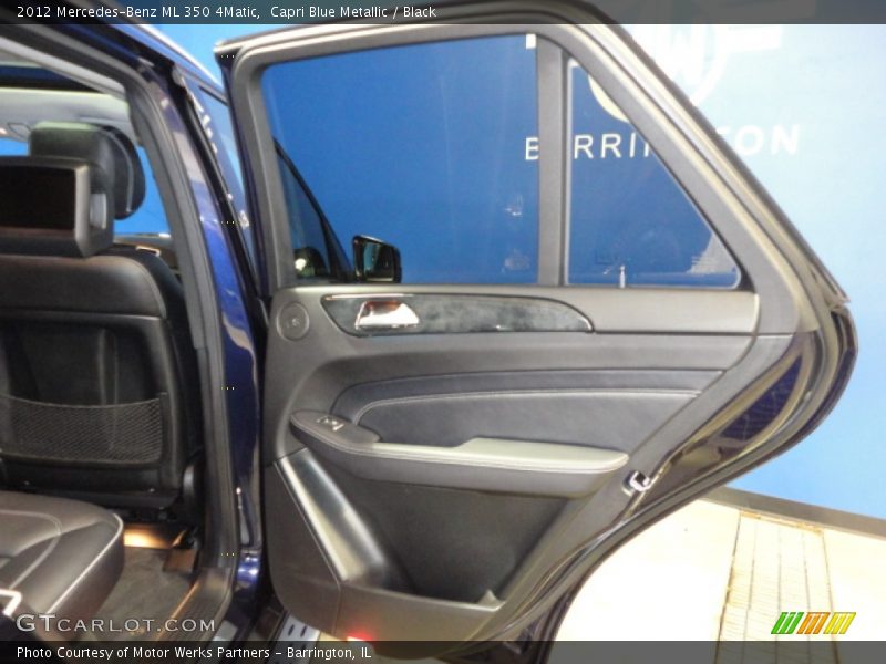 Capri Blue Metallic / Black 2012 Mercedes-Benz ML 350 4Matic