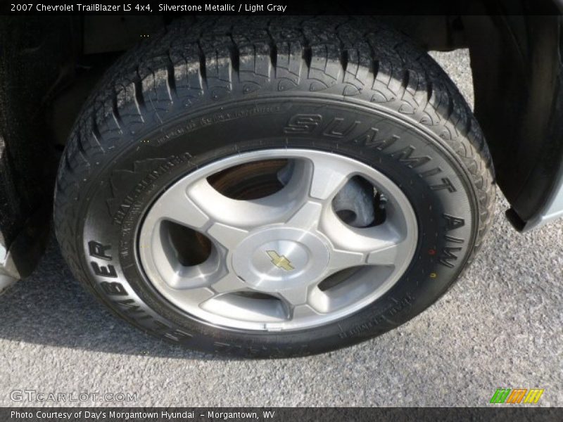 Silverstone Metallic / Light Gray 2007 Chevrolet TrailBlazer LS 4x4