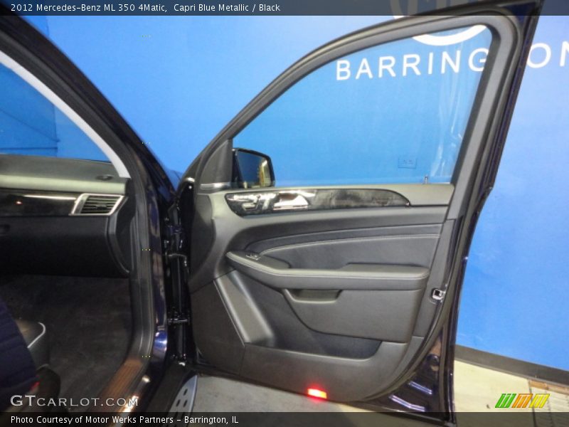 Capri Blue Metallic / Black 2012 Mercedes-Benz ML 350 4Matic