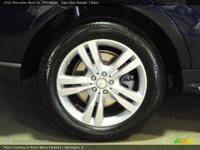 Capri Blue Metallic / Black 2012 Mercedes-Benz ML 350 4Matic