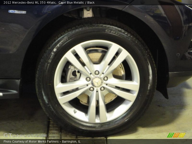 Capri Blue Metallic / Black 2012 Mercedes-Benz ML 350 4Matic