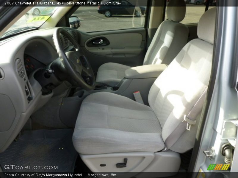 Silverstone Metallic / Light Gray 2007 Chevrolet TrailBlazer LS 4x4