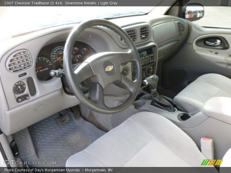 Silverstone Metallic / Light Gray 2007 Chevrolet TrailBlazer LS 4x4