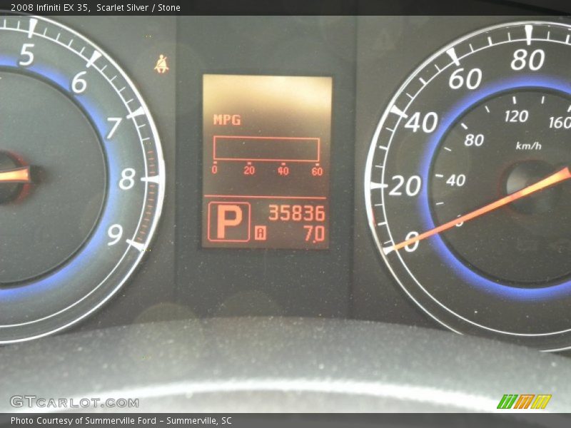 Scarlet Silver / Stone 2008 Infiniti EX 35