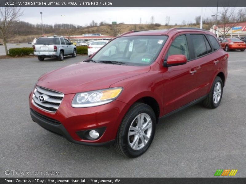 Front 3/4 View of 2012 Santa Fe Limited V6 AWD