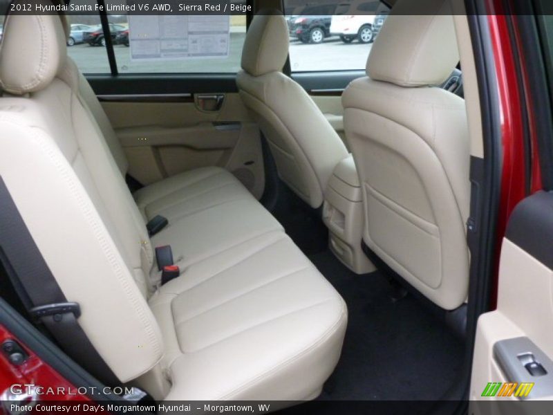 Sierra Red / Beige 2012 Hyundai Santa Fe Limited V6 AWD