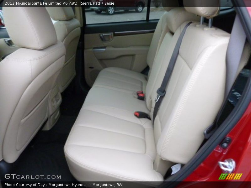 Sierra Red / Beige 2012 Hyundai Santa Fe Limited V6 AWD