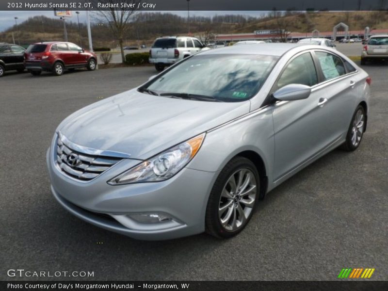 Radiant Silver / Gray 2012 Hyundai Sonata SE 2.0T