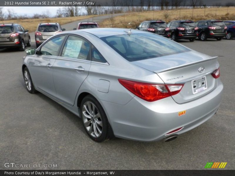 Radiant Silver / Gray 2012 Hyundai Sonata SE 2.0T