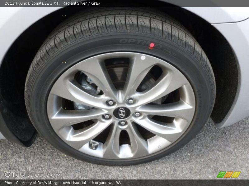 Radiant Silver / Gray 2012 Hyundai Sonata SE 2.0T