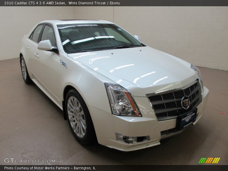White Diamond Tricoat / Ebony 2010 Cadillac CTS 4 3.6 AWD Sedan