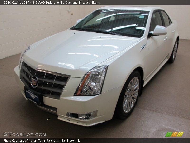 White Diamond Tricoat / Ebony 2010 Cadillac CTS 4 3.6 AWD Sedan