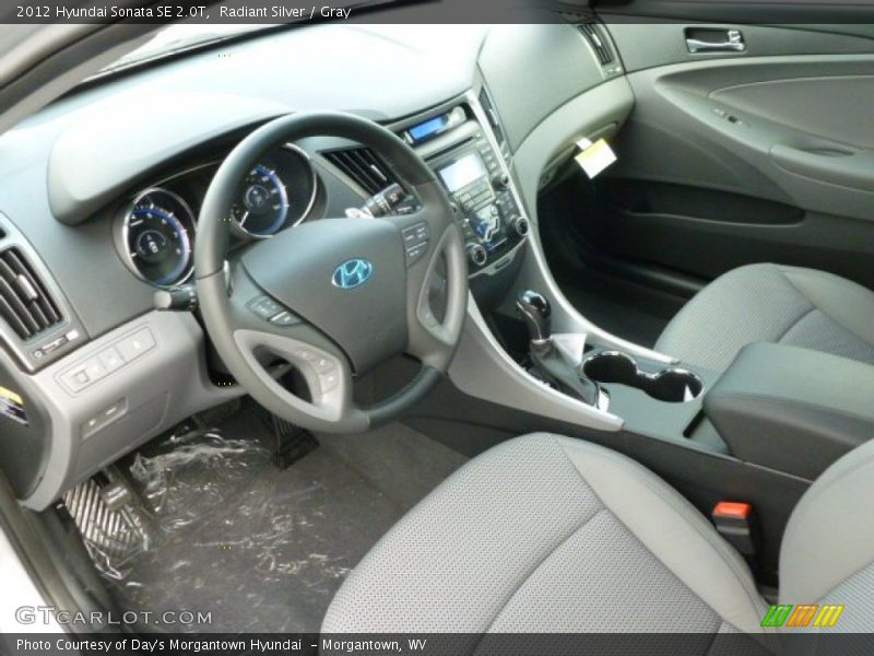 Radiant Silver / Gray 2012 Hyundai Sonata SE 2.0T