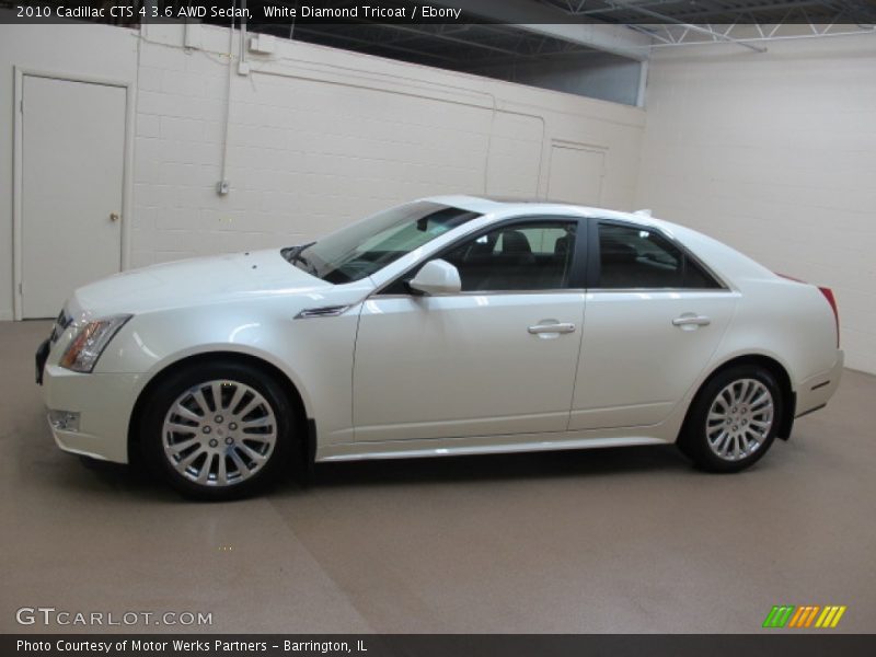 White Diamond Tricoat / Ebony 2010 Cadillac CTS 4 3.6 AWD Sedan