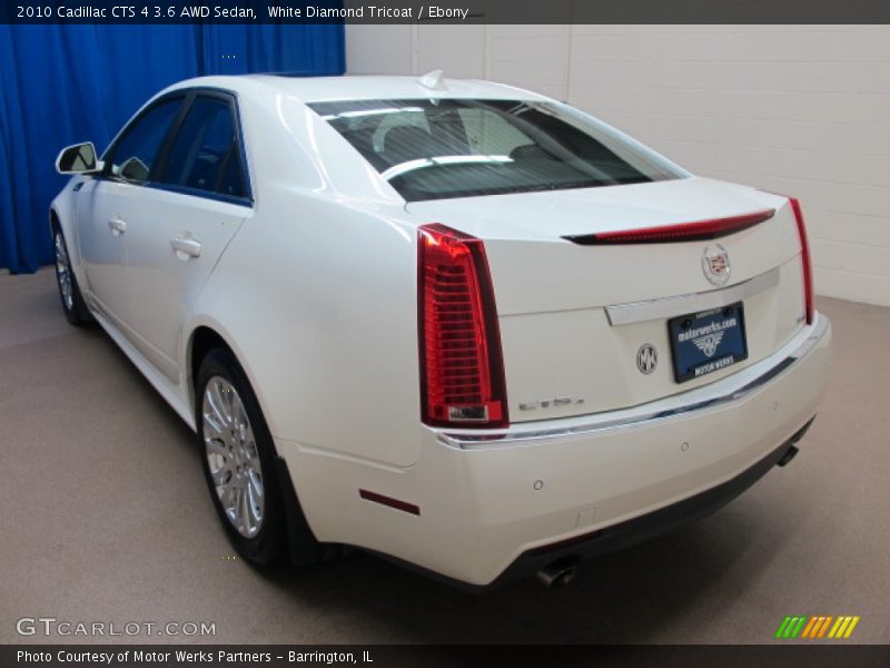 White Diamond Tricoat / Ebony 2010 Cadillac CTS 4 3.6 AWD Sedan