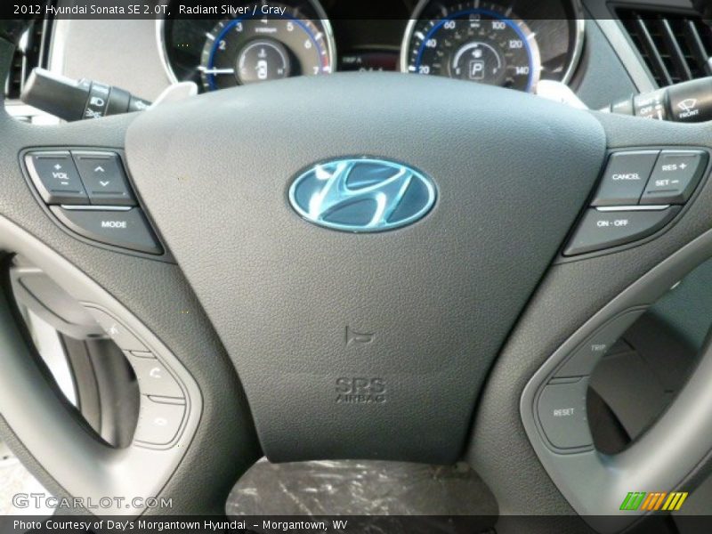 Radiant Silver / Gray 2012 Hyundai Sonata SE 2.0T
