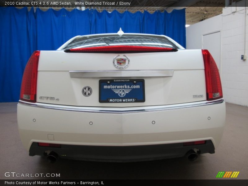 White Diamond Tricoat / Ebony 2010 Cadillac CTS 4 3.6 AWD Sedan